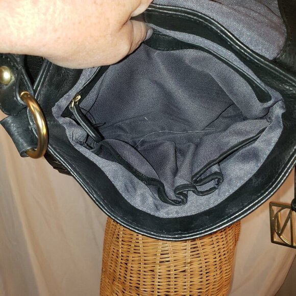 Vintage Via Neroli Leopard Print & Leather Crossbody Handbag - Picture 12 of 15